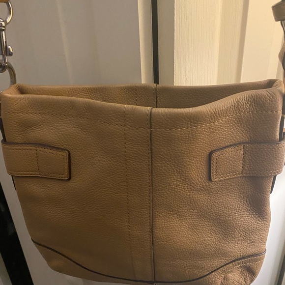 Coach Carmel Leather Zipper Duffle Crossbody Bag Vintage - Picture 11 of 12